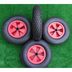 Set Skelterwielen met vierkant asgat, kogellagers 4.80/4.00-8