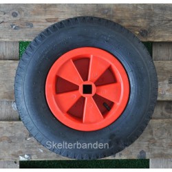 Aandrijfwiel skelter met vierkant asgat blok/ruit 4.80/4.00-8
